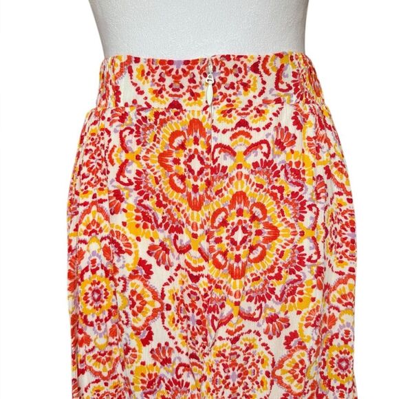 Torrid Floral Print Midi Maxi Skirt High Waist Multicolored Womens Size 0 Large - Picture 5 of 13